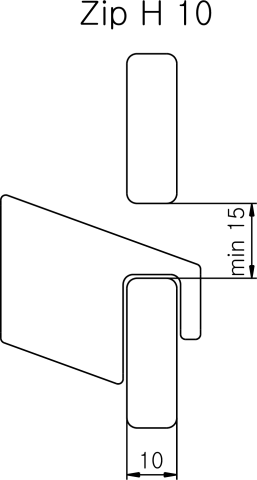 Wieszak ZIP H - 1 2