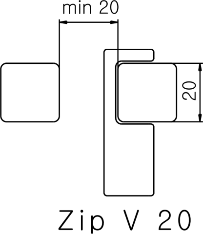 Wieszak ZIP V - 2 1