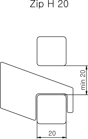 Wieszak ZIP H - 2 2