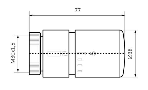 GŁOWICA TERMOSTATYCZNA VAZ - slim