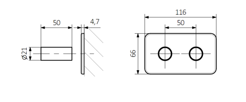 Zestaw zintegrowany termostatyczny, TWINS ALL IN ONE - zestaw maskujacy 50 os varioterm 0